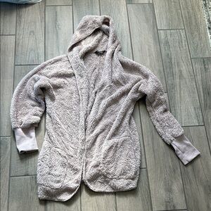 Cozy Hooded Cardigan Sweater - Cream